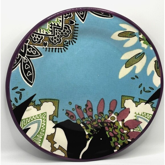Tracy Porter Poetic Wanderlust Dinner Plates 11” Set of 2 Colorful Floral Boho - Picture 1 of 13